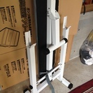 ベンチプレスセット (折り畳み式ベンチ・セーフティ・シャフト・おもり)