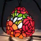 【ステンドグラス】ランプ◆薔薇◆バラ◆吊り型◆照明◆卓上◆インテリア