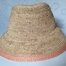 【美品】しっかり素材のツバ広の麦藁帽子