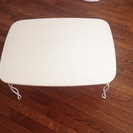  猫脚折りたたみテーブル（ホワイト）60×45cm　