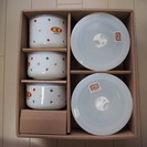 【未使用】陶器製密封容器５P（レンジ使用可）