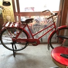 未使用品 昭和44年製  赤い自転車