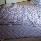 シングルサイズの掛け布団とベッドパット