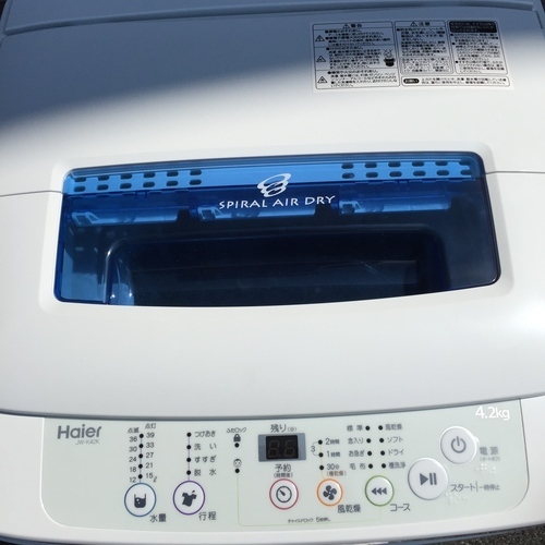 新品級！Haier/ハイアール 全自動洗濯機 4.2kg JW-K42K 2015年製
