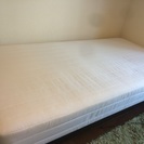 【無料】無印良品製 シングルベッド（脚付マットレス） 譲ります。