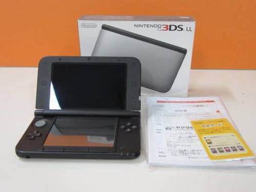 ☆★☆　ニンテンドー 3DS LL 本体　シルバー×ブラック　◆中古品　☆★☆