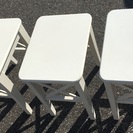 IKEAの椅子3点セット INGOLF 白　幅40cm奥行き30...