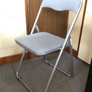 （交渉中）折りたたみ パイプ椅子 グレー 会議椅子 ８脚セット