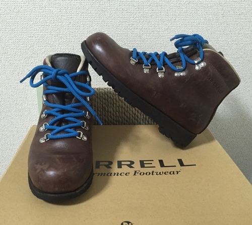 メレル売ります。MERRELL LEATHER BROWN MOGANO 6インチ 国内正規品