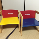 ミキハウス 木製 子供用椅子 2個セット