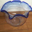 ガラス製手造り金魚鉢