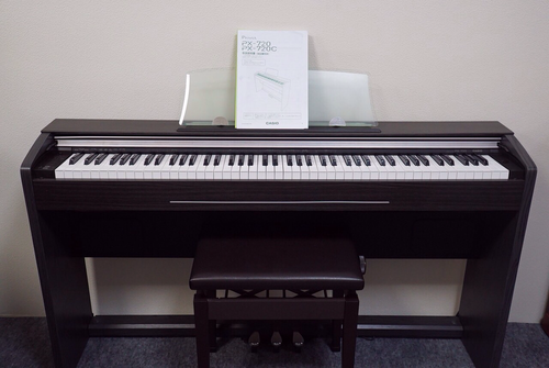 【電 子ピアノ】カシオ PX-720 2008年製 (高低椅子付) ☆程度良好☆