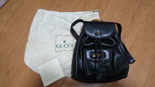 GUCCI グッチ バンブー レザー ミニリュック