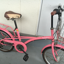 お取引完了◆シボレーのピンク自転車