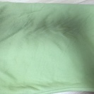 フリース毛布（ダブルサイズ：140×190）グリーン　お譲りします！