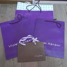 【ショップ袋セット　5枚　ショッパー　紙袋 Violet Han...
