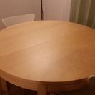 値段交渉可能：円形ダイニングテーブルとイスのセット