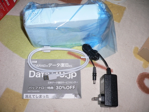 中古品です。　あまり使っていないのです。バッファローＨＤＤ　1ＴＢ