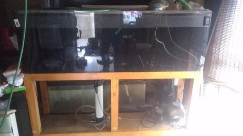 1800×900×600水槽、オーバーフローです