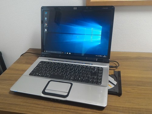 (お取引中)高速ﾃﾞｭｱﾙｺｱ搭載 ﾒﾓﾘ4G Windows10ﾉｰﾄ C2D/ﾒﾓﾘ4G/HDD120G/DVD-RW/無線LAN/Libre Office [HP Pavilion DV6000]