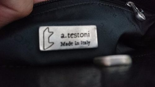 【美品】a.testoni バッグ  made in Italy 本物です