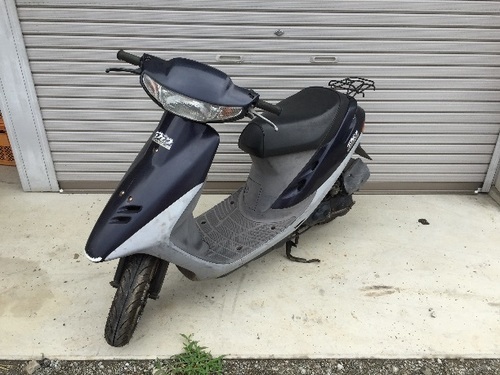 AF27スーパーディオ☆書付き実働☆武川リヤサス付き☆バッテリー\u0026フロントブレーキワイヤー新品