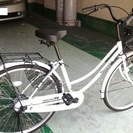 美品白い自転車