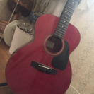赤色 アコースティックギター