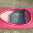 フジタカヌーL-1  ポリ艇　パドル、ライフジャケット、浮力体付