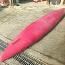 フジタカヌーL-1  ポリ艇　パドル、ライフジャケット、浮力体付