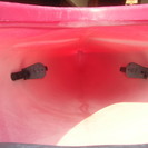 フジタカヌーL-1  ポリ艇　パドル、ライフジャケット、浮力体付