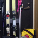 スキー板175×2、ブーツとアクセ、カバー2、帽子手袋9点セット