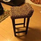 アジアンインテリア アジアン家具カウンター椅子 美品