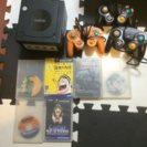 ゲームキューブ本体、カセット6種類、コントローラー3個