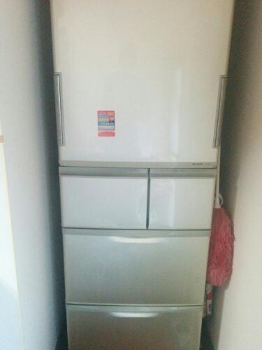 シャープ　プラズマクラスター冷蔵庫（5ドア・416L・どっちもドア・2011年製）SJ-PW42T-N