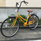中古自転車 27インチ オレンジ ！