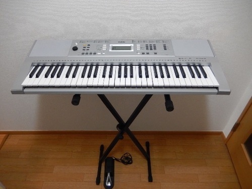 【美品】YAMAHA PORTATONE PSR-E344 ペダル、ケース、スタンド付