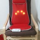 [値下げ美品]ドクターエアー　マッサージシート赤と専用椅子のセット