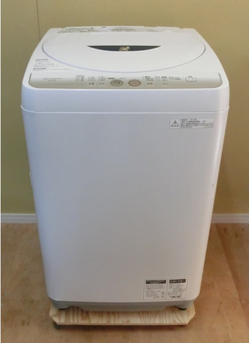 【販売終了しました。ありがとうございます。】SHARP　4.5㎏　全自動洗濯機　2012年製　中古品
