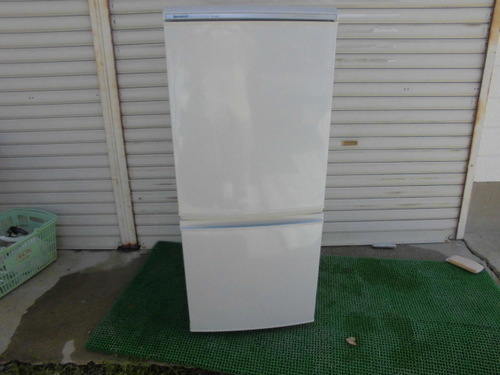 SHARP 2ドア 冷凍冷蔵庫 SJ-14K-H 135L　どっちでもドア
