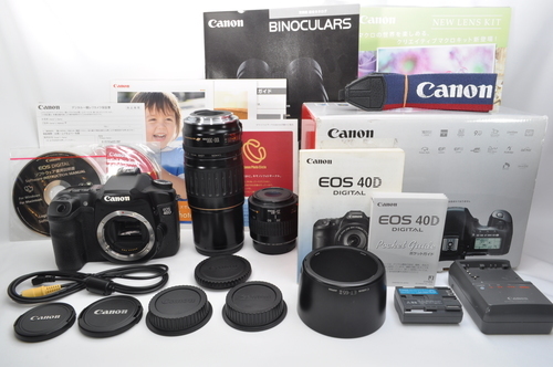 ★★★完売★★★　　●付属品多数●極上品 Canon キャノン EOS 40D Ｗレンズ #10