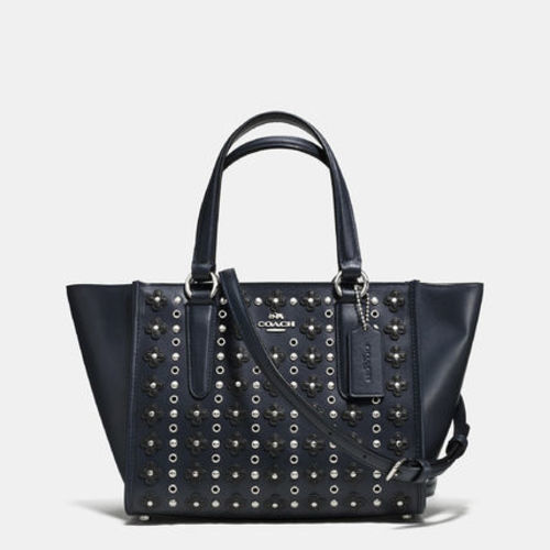 【半額以下】●COACH●国内完売色Navy ミニ クロスビーリベット未使用新品