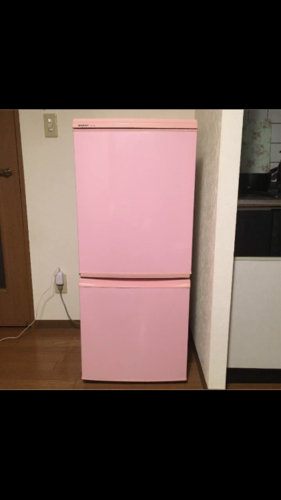SHARP 冷蔵庫 2ドア  ピンク