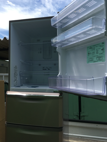 中古■三菱 3ドア ノンフロン冷凍冷蔵庫 MR-C34X-P