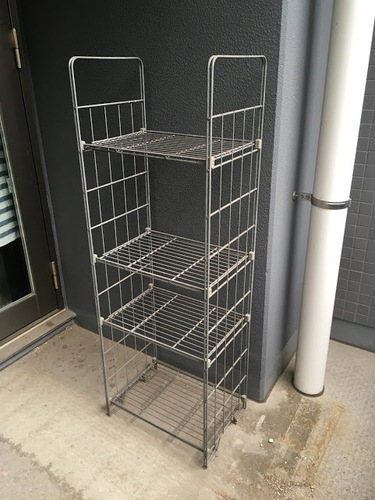 引越し放出中 無印 屋外用 溶融亜鉛シェルフ さびない えり 秋葉原の収納家具 棚 シェルフ の中古あげます 譲ります ジモティーで不用品の処分