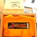 （美品）漆芸USBメモリー 4GB 赤富士 7L-921