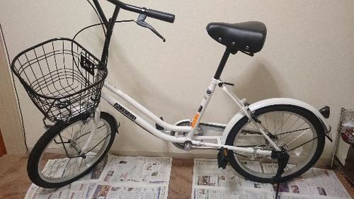 自転車 20インチ 白色 ルーシャスミニ
