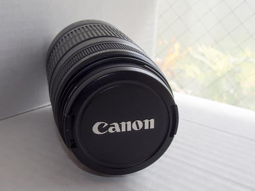 値下げしました！！ CANON EF-S 55-250 ズーム望遠レンズ　レンズフード付き