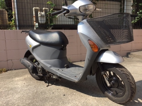 売り切れました。ありがとうございます。SUZUKI　レッツ4　前カゴつき　シルバー　鹿児島市