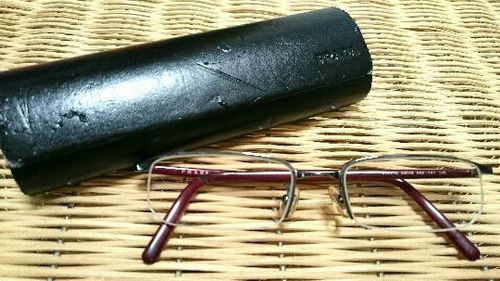 【新品同様】プラダ PRADA 眼鏡 メガネ シルバー レッド